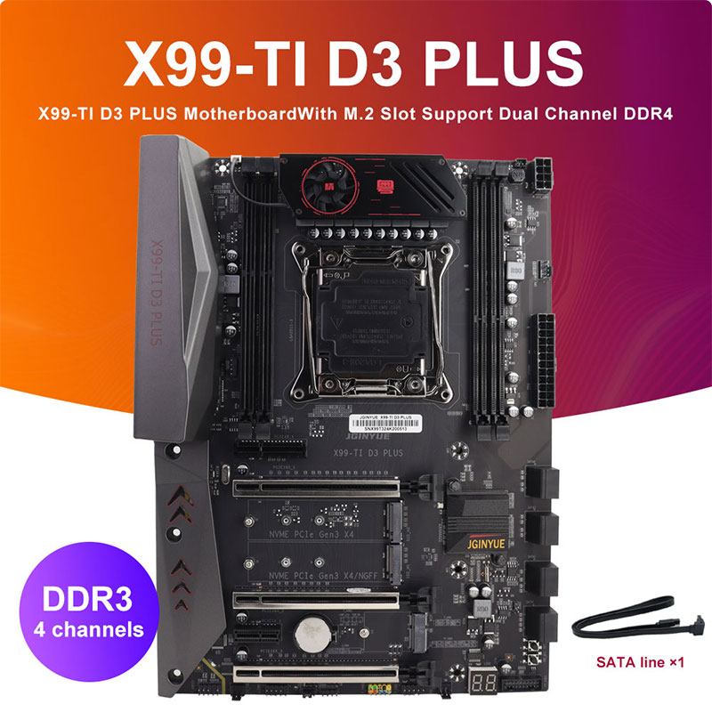 JGINYUE X99-TI D3 PLUS Motherb - огляд і ціна E5 2696 V3
